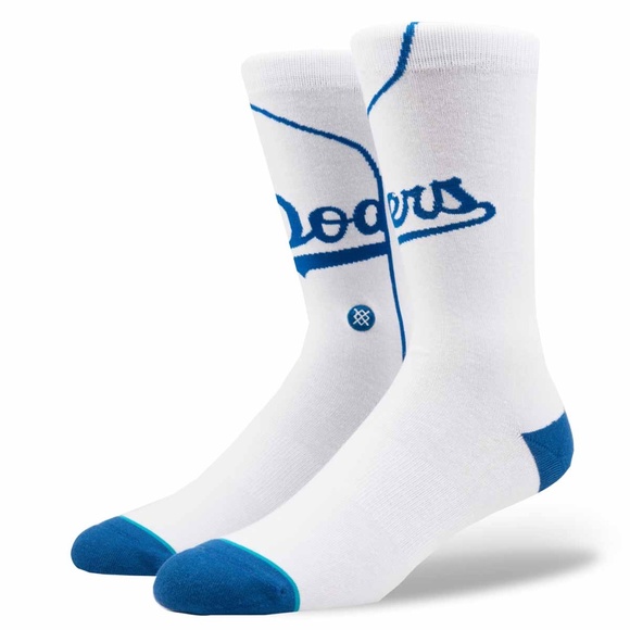 Stance Los Angeles Dodgers Home White Socks - Picture 1 of 3